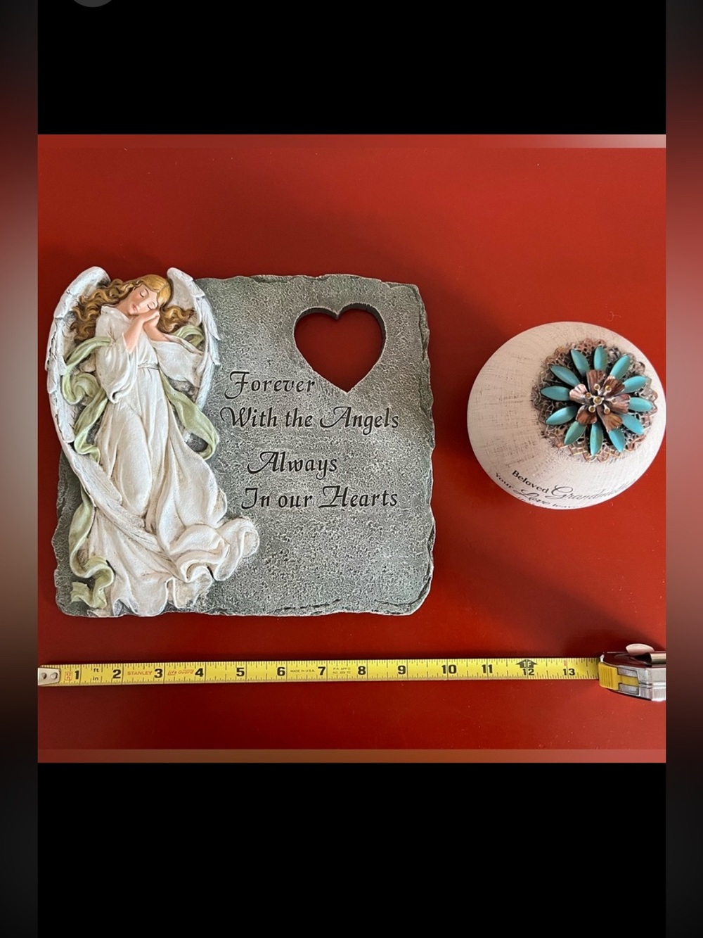 Memorial Stone Plaque & Grandmother Memorial Candle Price for both, Both New